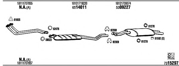 WALKER BW32519B Exhaust System